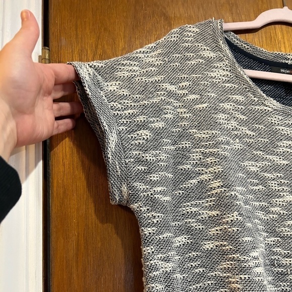 𝅺style & Co Layered Look Tunic Blue Size X-Large - Picture 4 of 10